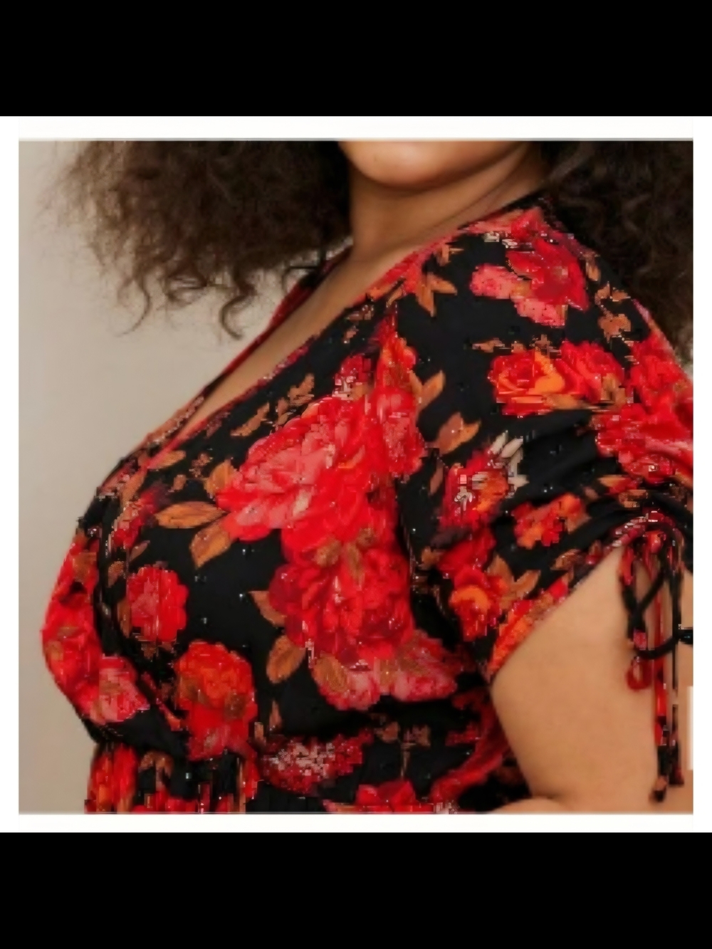 Torrid Floral Midi Swiss Dot Surplice Dress 2X NWT - Picture 5 of 7